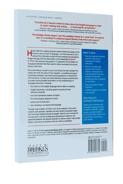Speech to Print: Language Essentials for Teachers Third Edition
